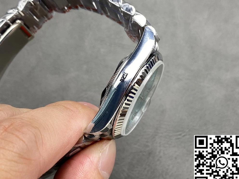 Day M128236-0018 v5 Tungsten Factory QF Date Steel White Dial 36mm Rolex 0217